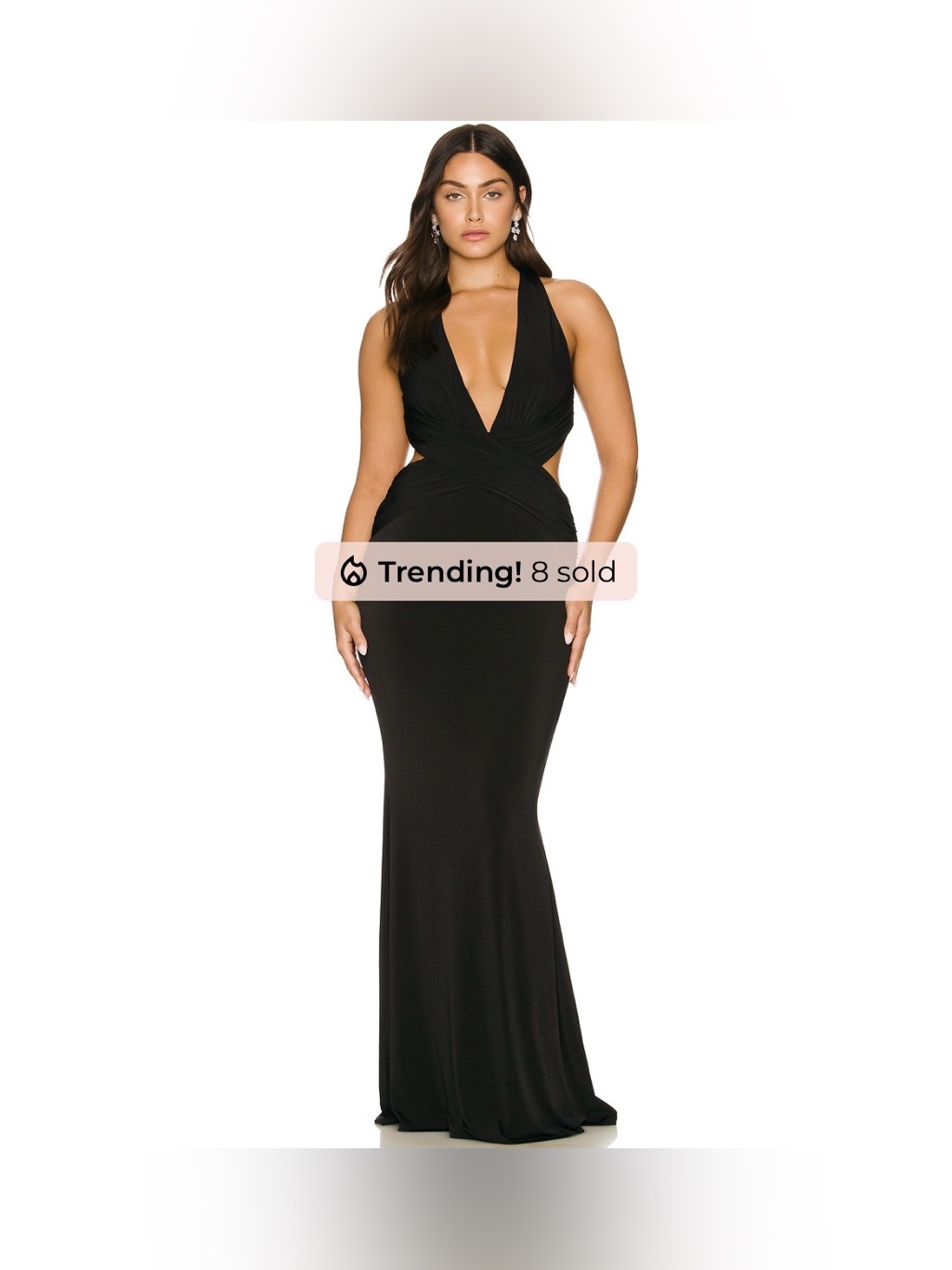 Katie May - Secret Agent Dress In Black - Plunge Backless Formal Dress